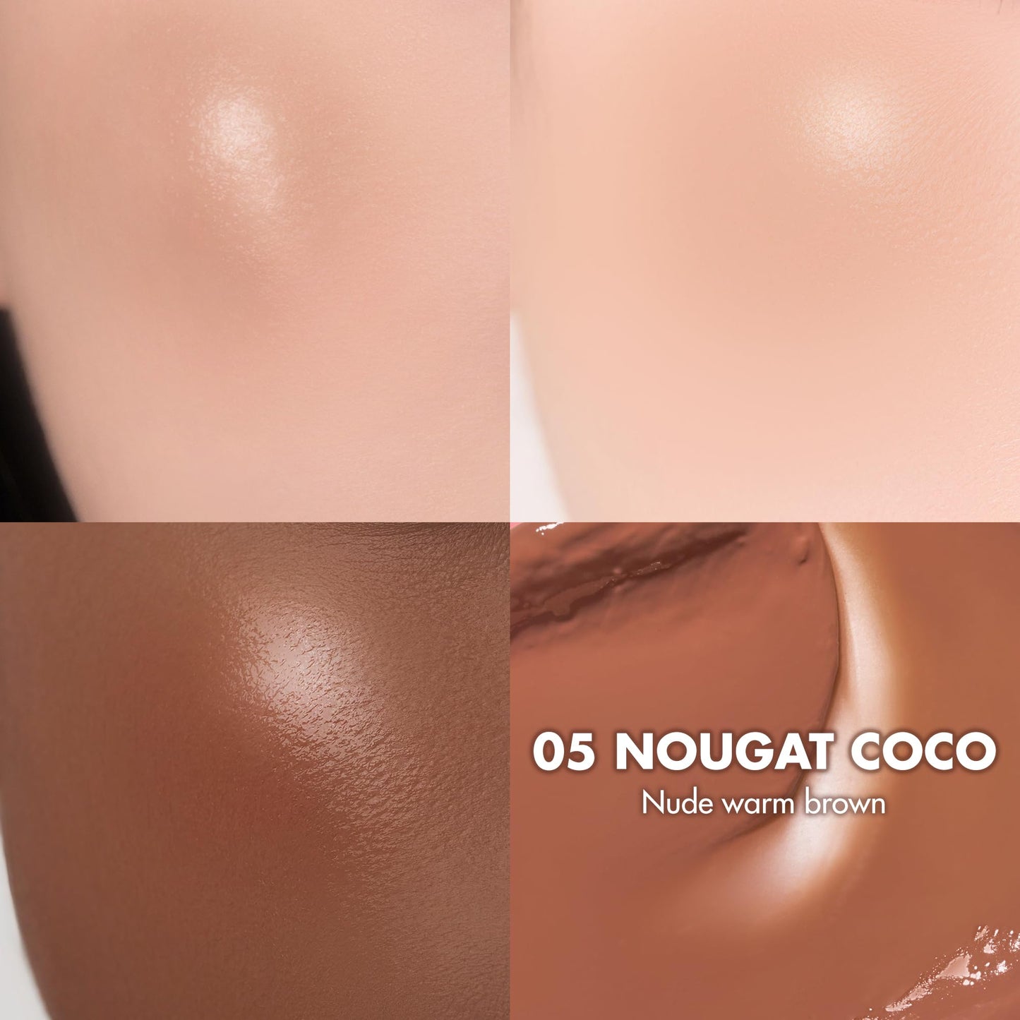 rom&nd JUICY ROLL CHEEK 05 Nougat Coco – K-Beauty Liquid Blush with Dewy Glow