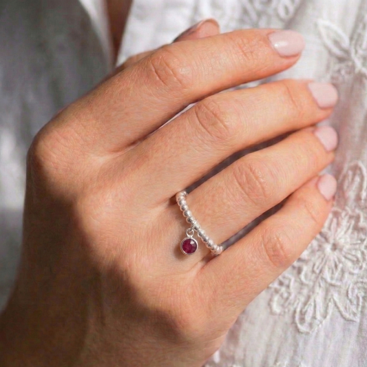 Ruby July Birthstone Ring