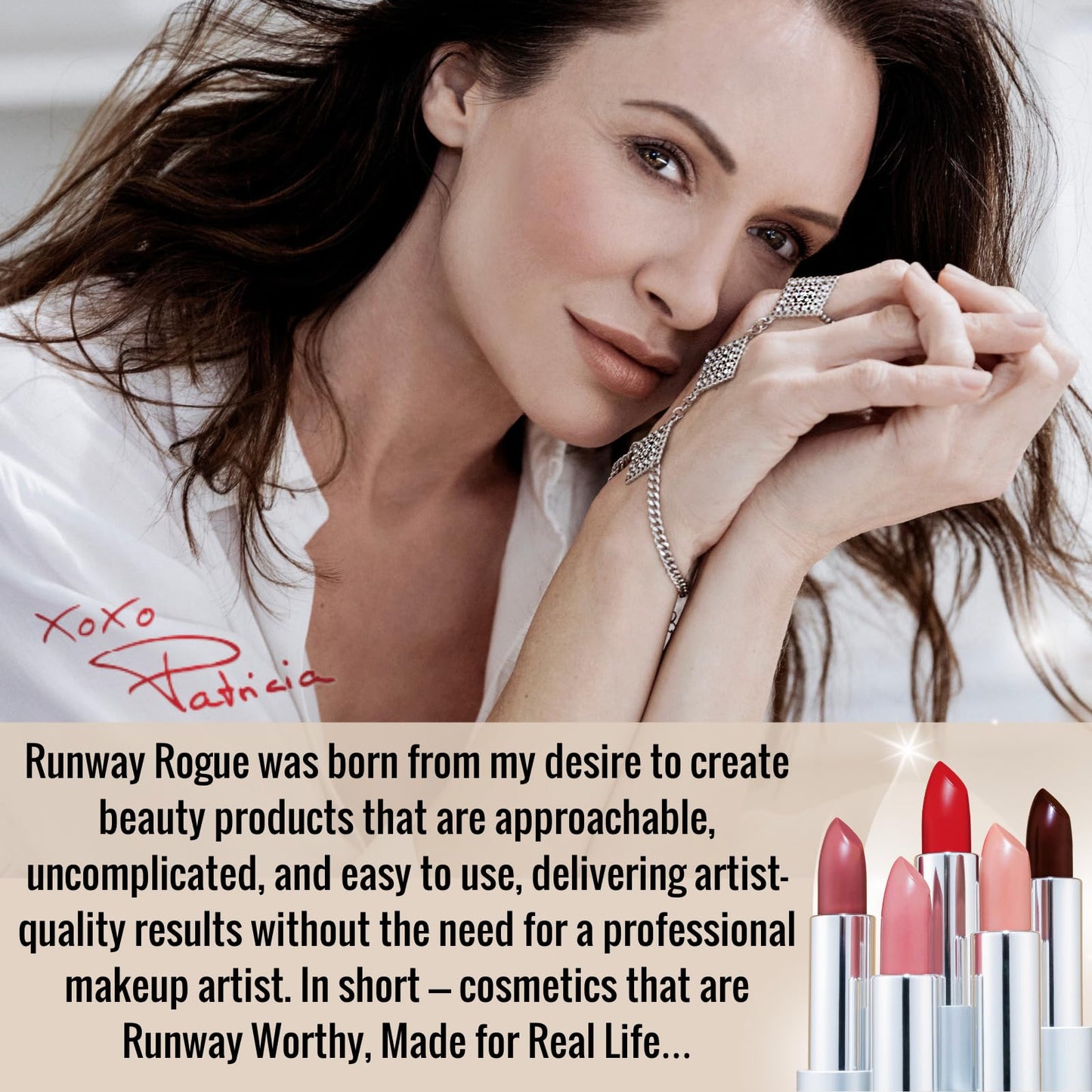 Runway Rogue 90s Vibe Lipstick Trio – Moisturizing Matte Shades: Guest List, Booked Out, Front Row
