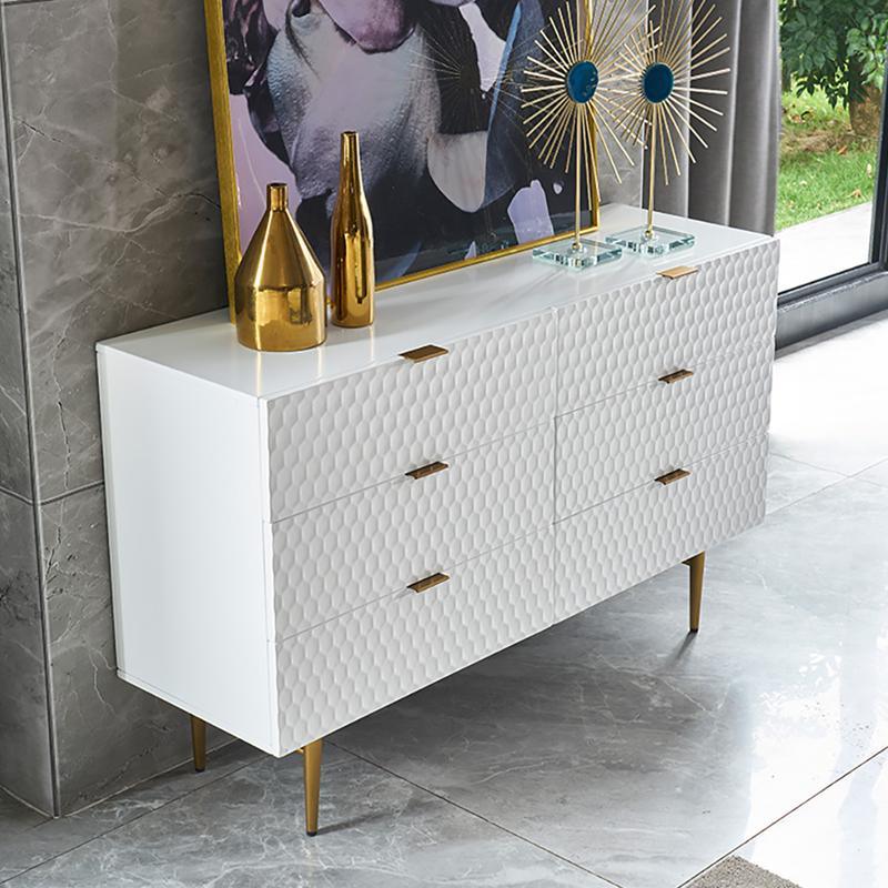 Rutland Sideboard, Gold & White