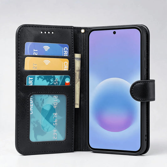 Samsung Galaxy A34 Book Flip Case Leather Wallet