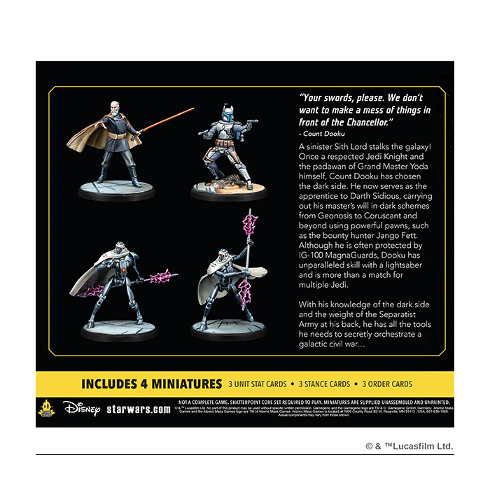 Star Wars Shatterpoint: Twice The Pride (Count Dooku Squad Pack)