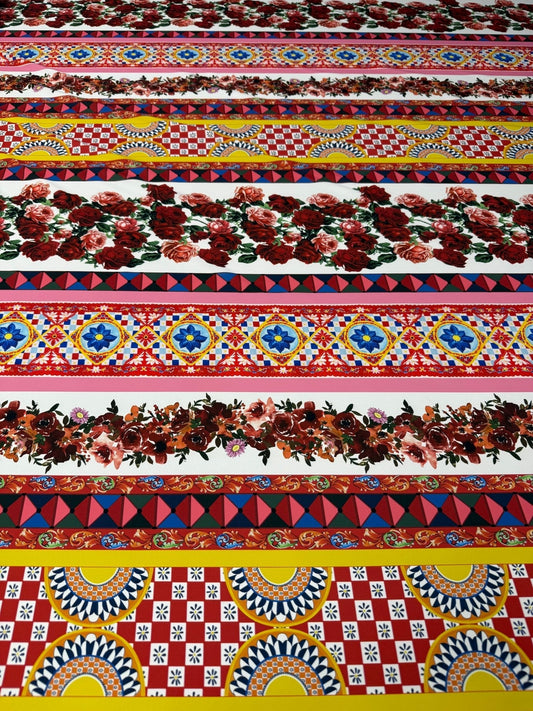 Sicilian Floral Fabric Sold by Metre