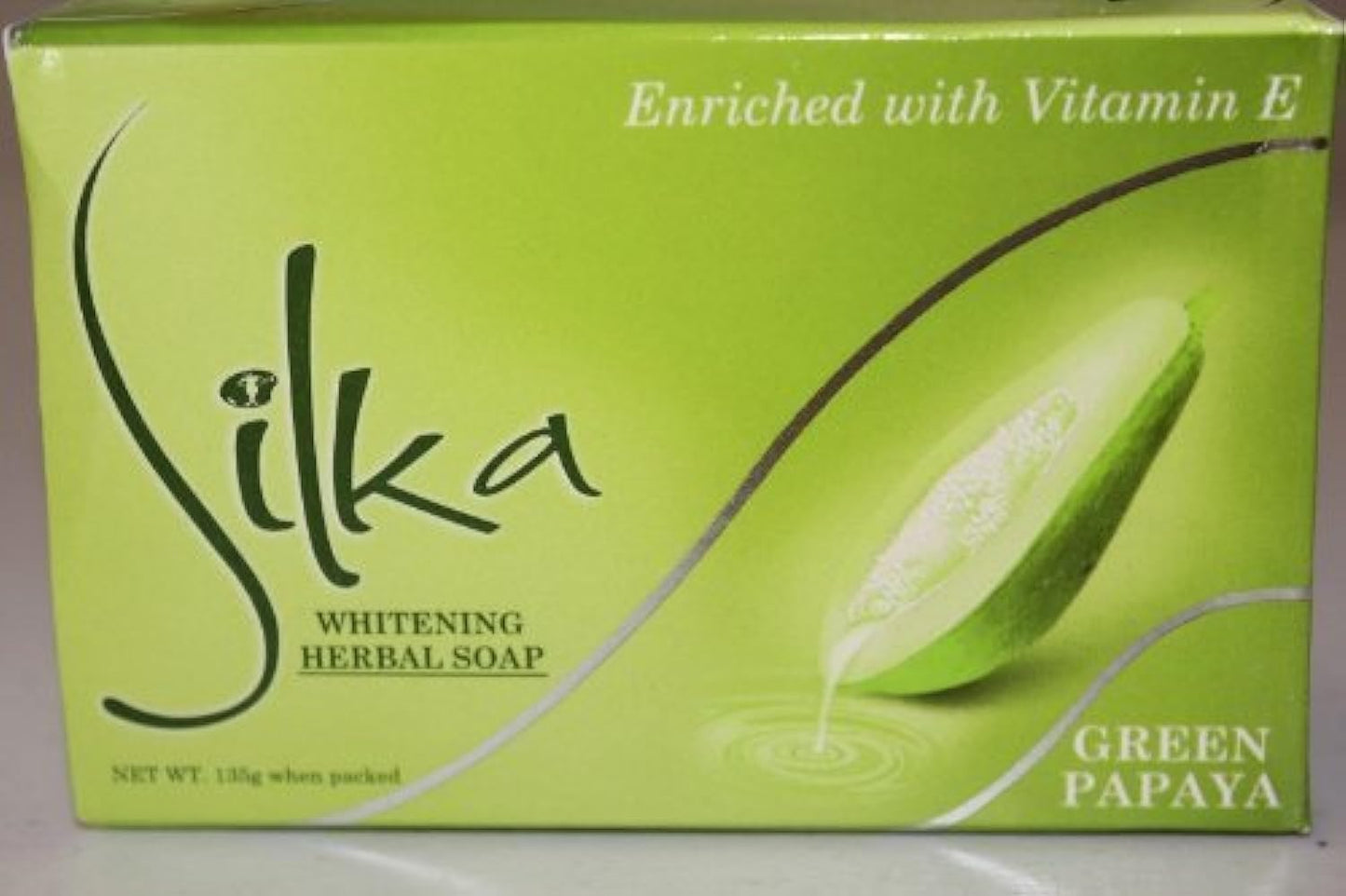Silka Green Papaya & Herbal Soap 135g – 1 Bar by Silka