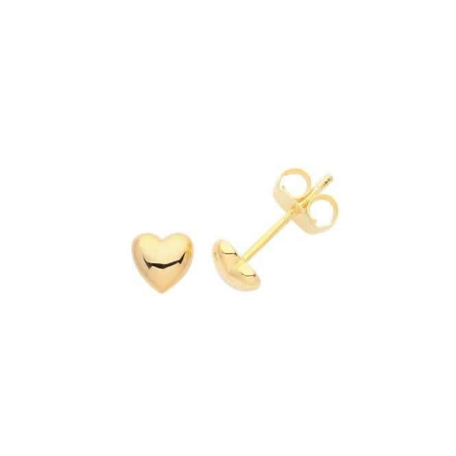 Acotis Silver Studs Gold Plated Heart G51272GP