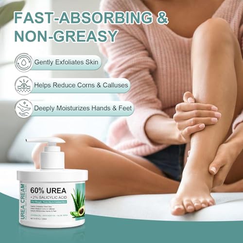60% Urea Foot Cream with 2% Salicylic Acid – Overnight Heel Repair