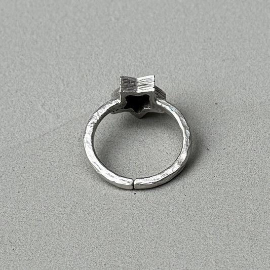 Simple Star Silver Ring