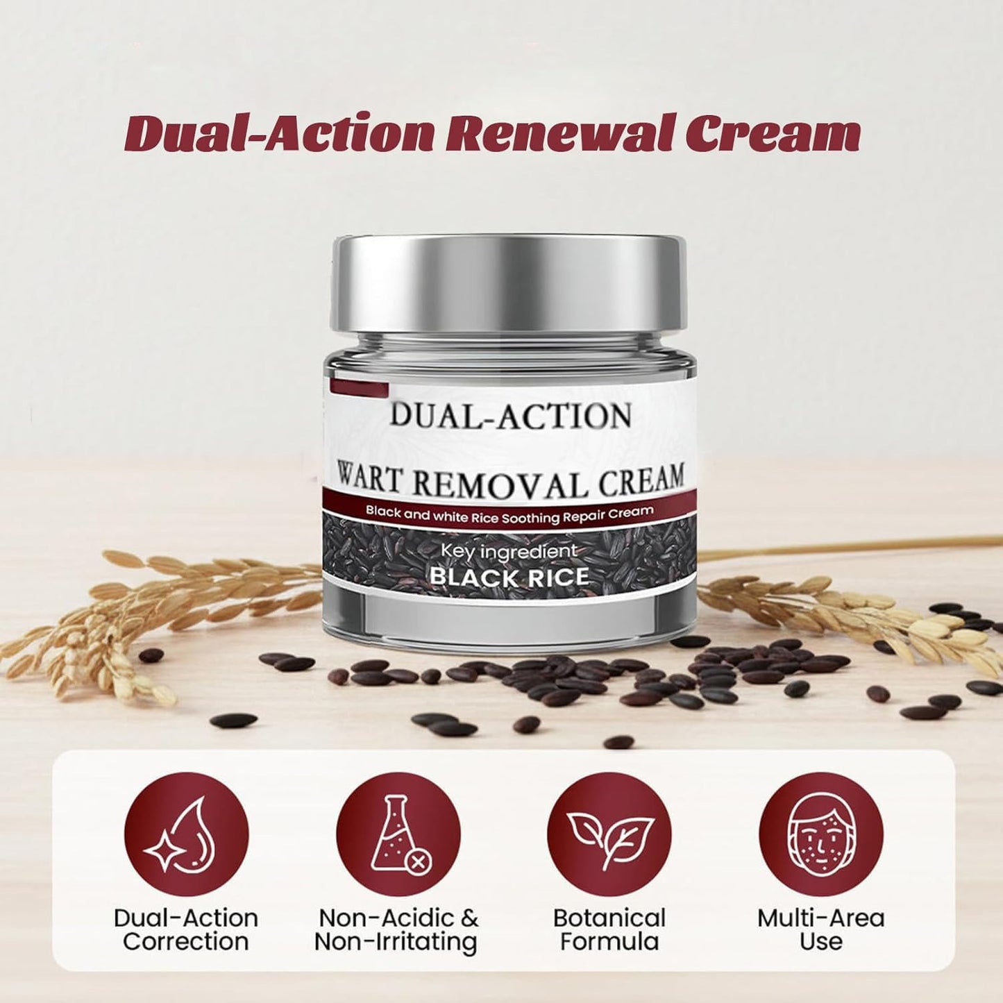STIEKIET Dual-Action Renewal Cream – Black & White Rice Soothing Repair (2PCS)