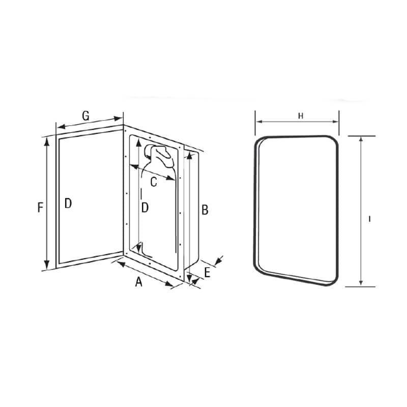 Storage Case Fire Extinguisher Case up to 1 kg | 4Boats