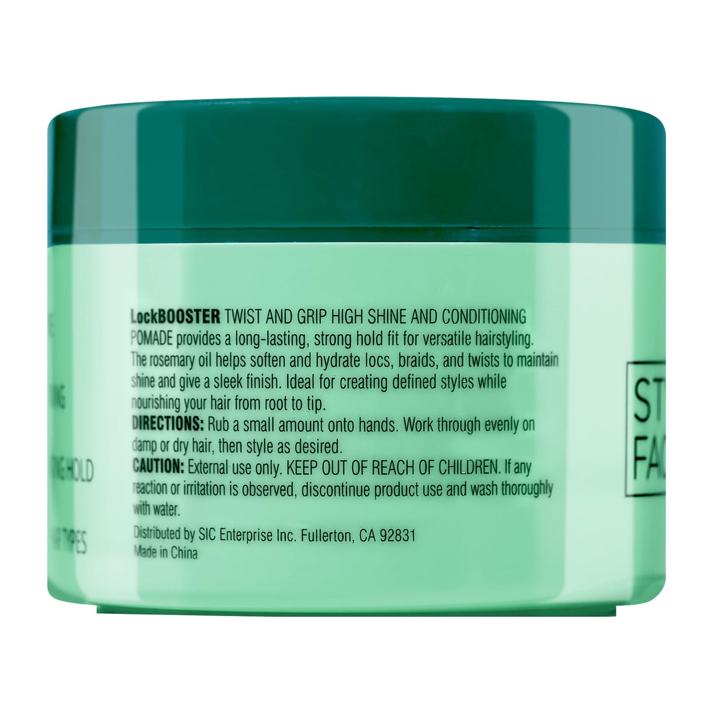 Style Factor Lock BOOSTER Twist & Grip Braid Gel (5 Oz) – Strong Hold, Frizz-Free, Rosemary Oil