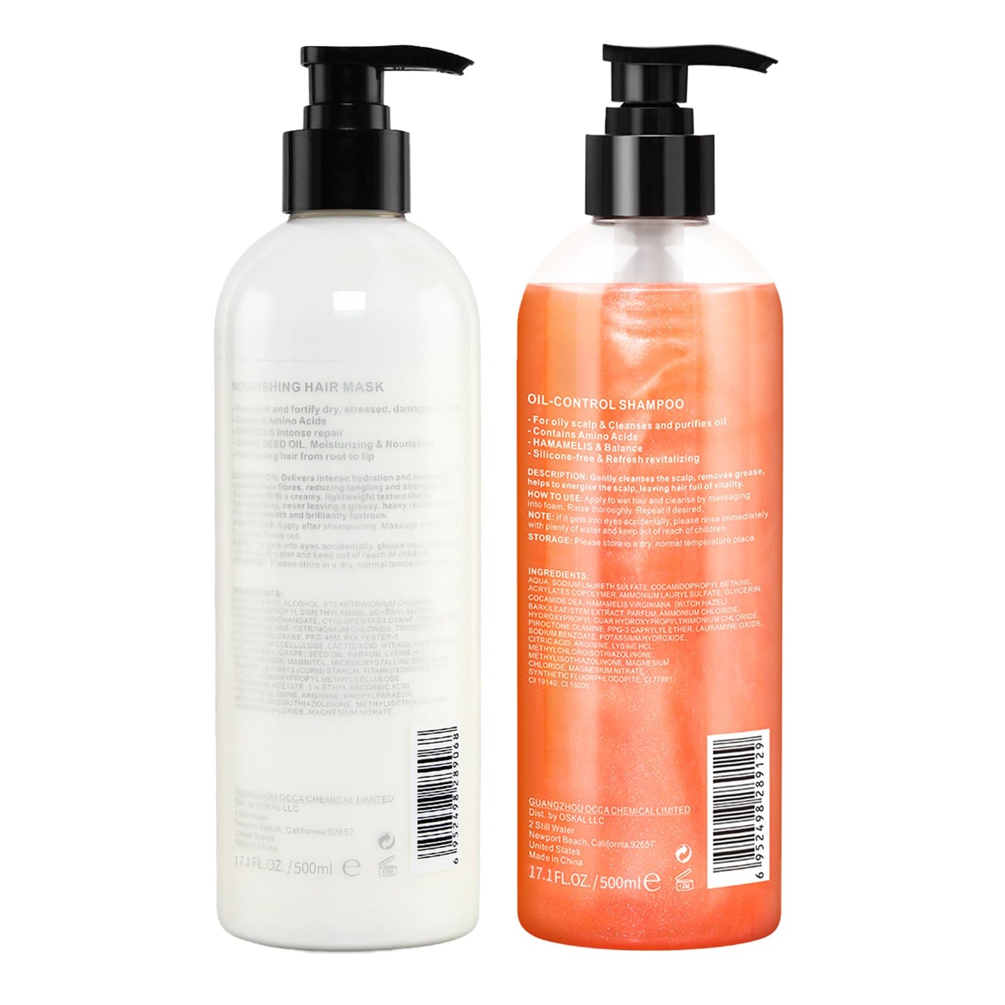 Suisuaie Clarifying Shampoo & Conditioner Set for Greasy Hair – Buildup & Dry Ends | 32.4 Fl Oz