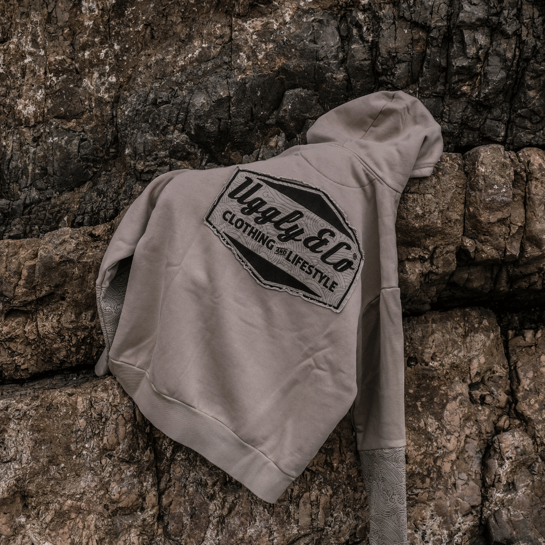 Beige Surf Diamond Hoodie