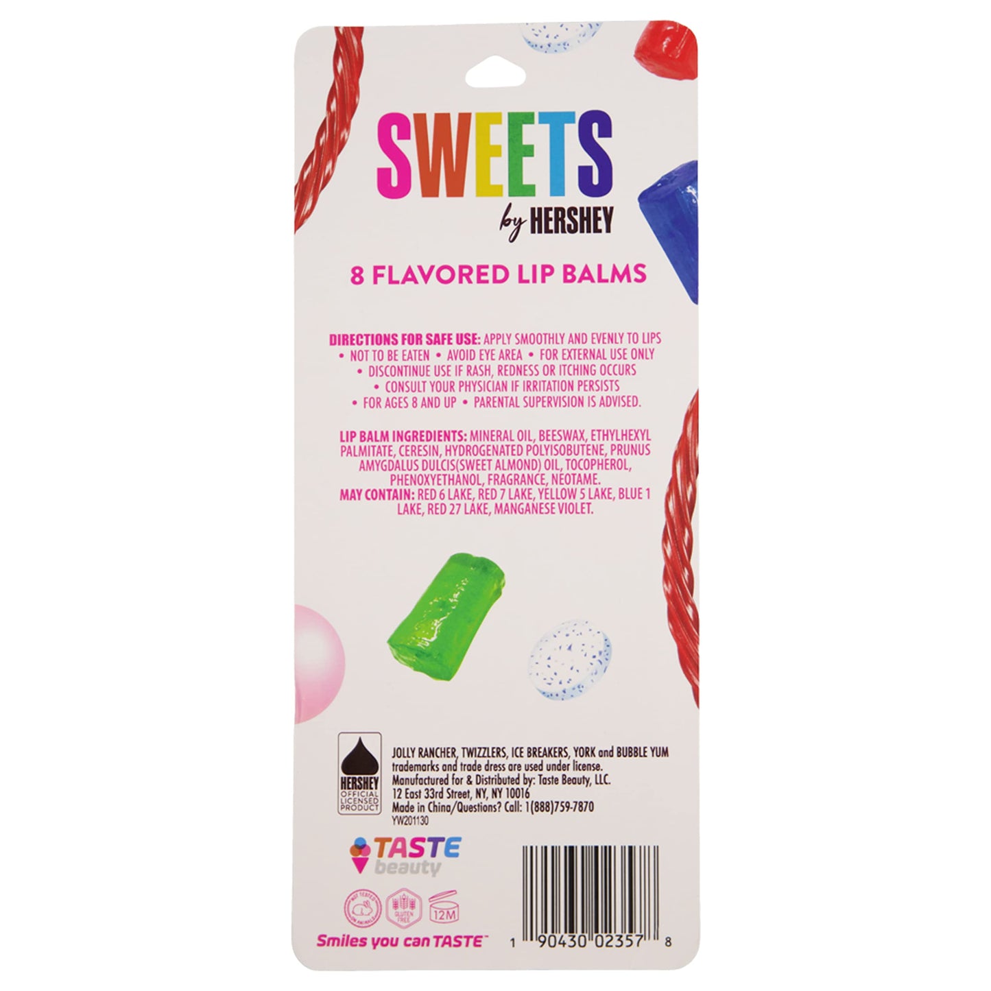 Taste Beauty Sweets by Hershey: 8 Flavored Lip Balms