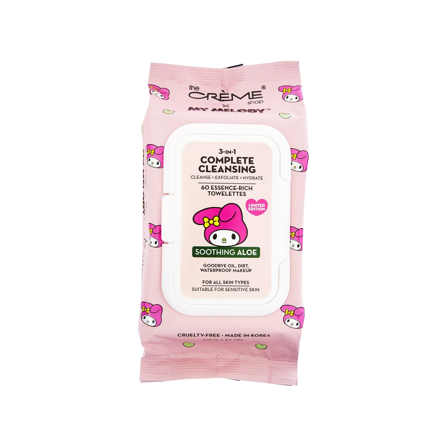 The Crème Shop My Melody 3-in-1 Cleansing Towelettes with Aloe - Smoothing