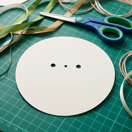 100 x 3 Tier Rosette Backing Board Card with Pin and Bridal Hook Holes Punched