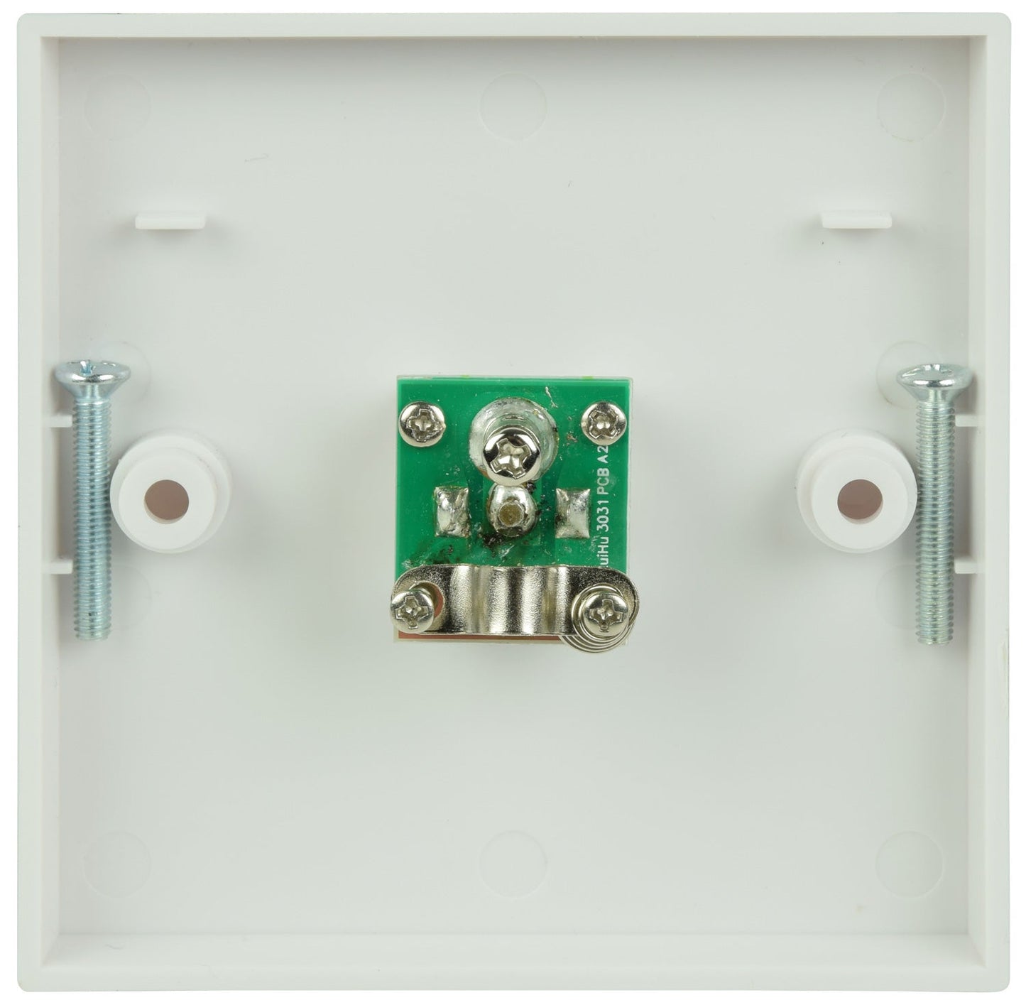 AV:Link Single Plastic TV Aerial Coaxial Wall Plate White