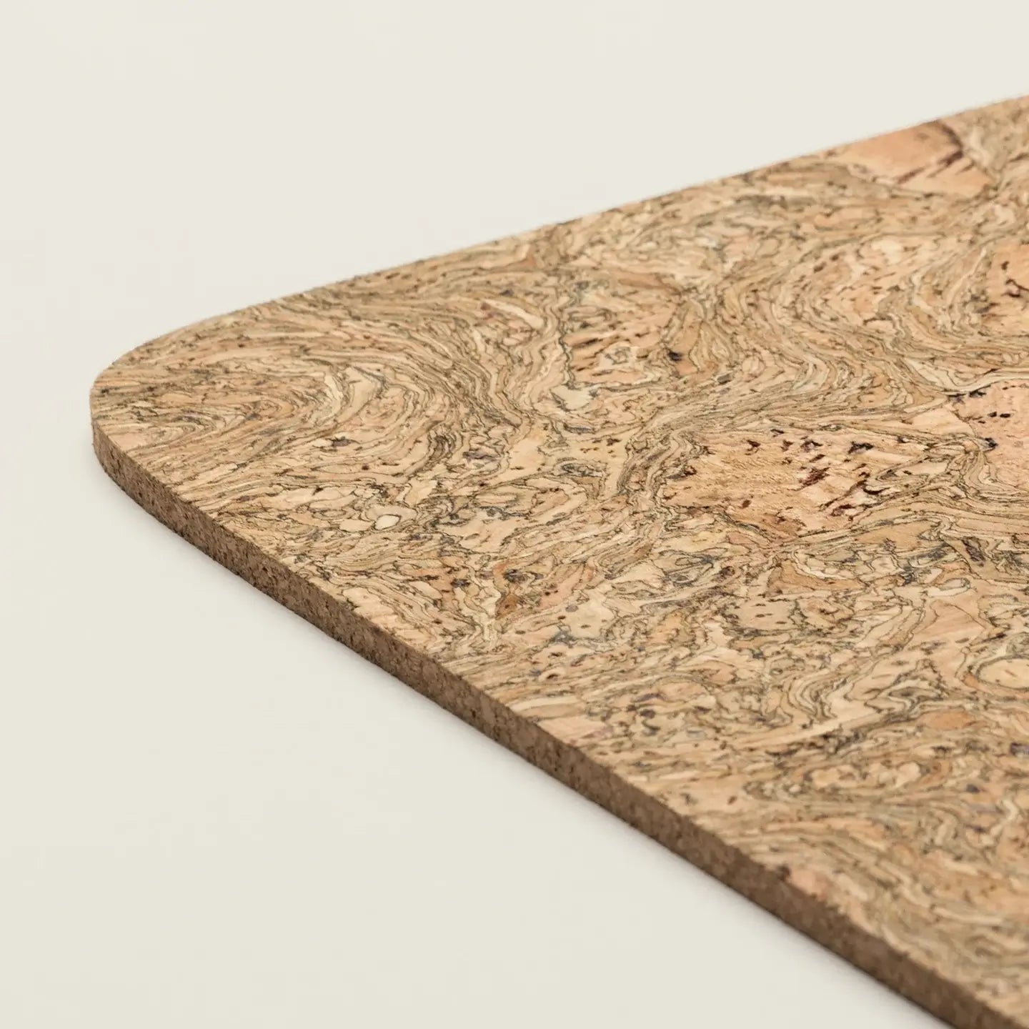 Cork Placemats | Twist Black | Rectangular