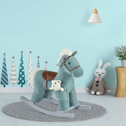 Premium Kids Ride-On Rocking Horse with Plush Sound Grip - High-Quality, Safe & Fun Toy for Ages 18-36 Months