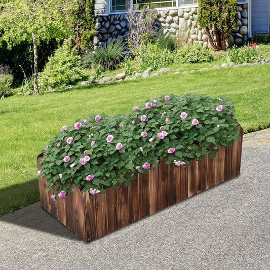 Fir Wood Flower Vegetable Planter | Chemical-Free | Easy Assembly | Ideal for Small Spaces