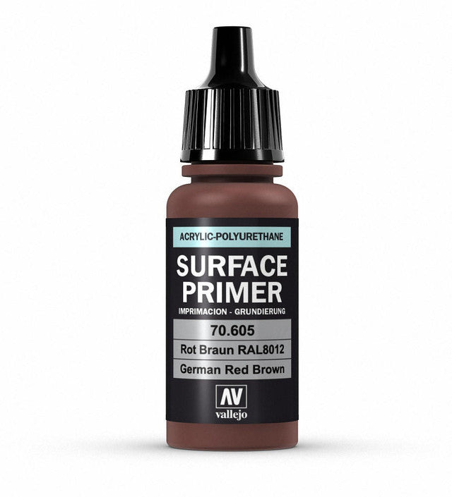 Vallejo Polyurethane - Primer German Red Brown (RAL 8012) 17ml