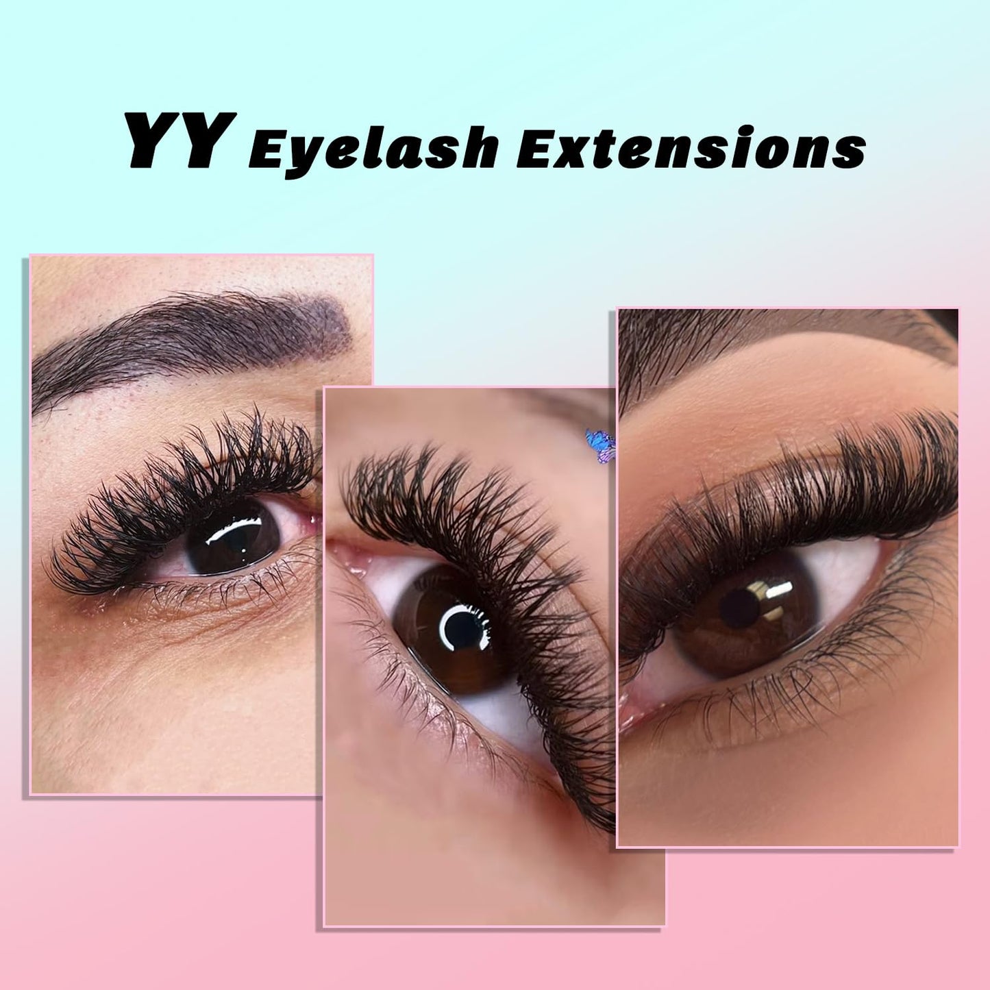 VAVALASH 6D W Shape Premade Fans - 0.07 D Curl Matte Black Lash Extensions (9mm)