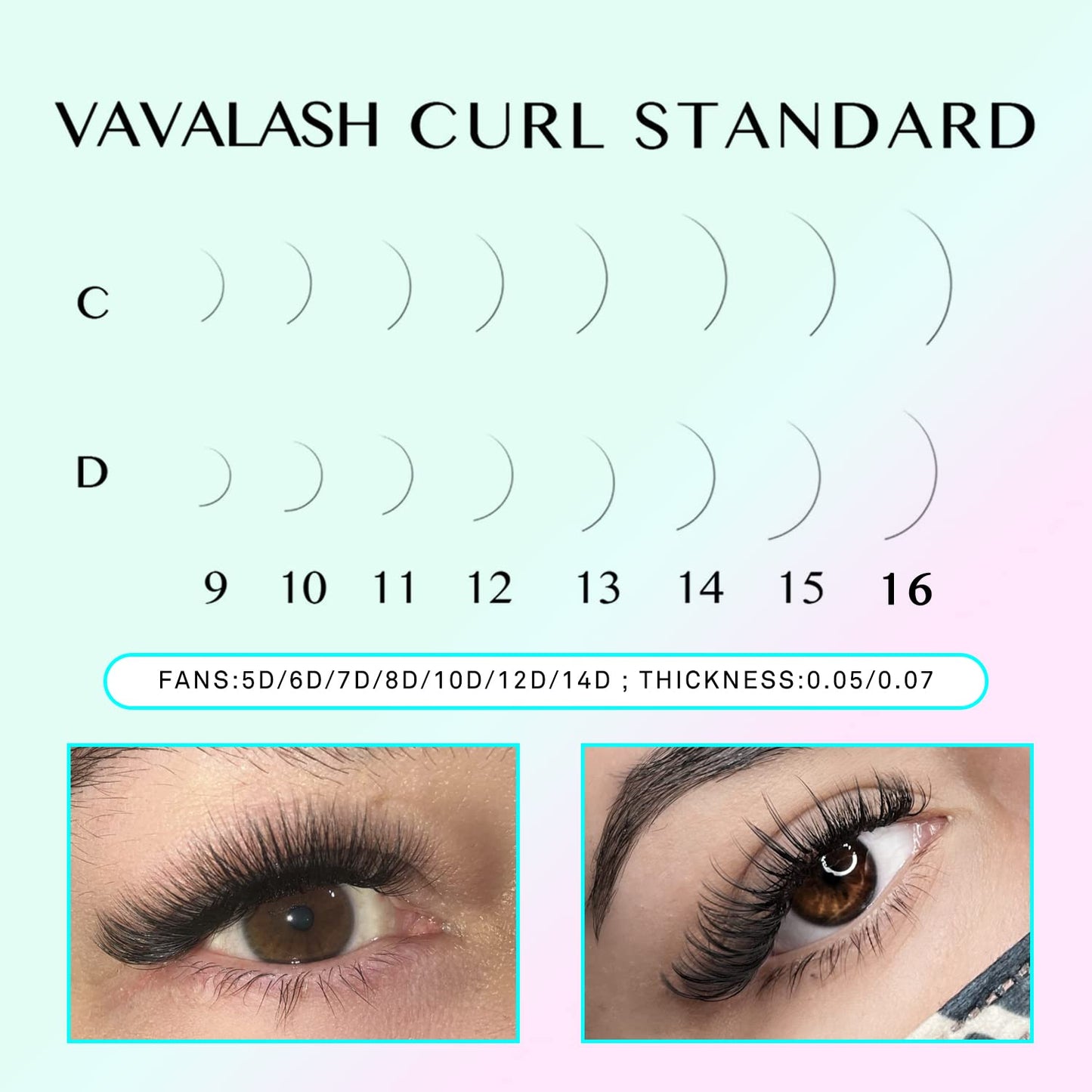 VAVALASH 500 Fans Premade Lash Extensions 9-16mm | Handmade 5D-14D Volume