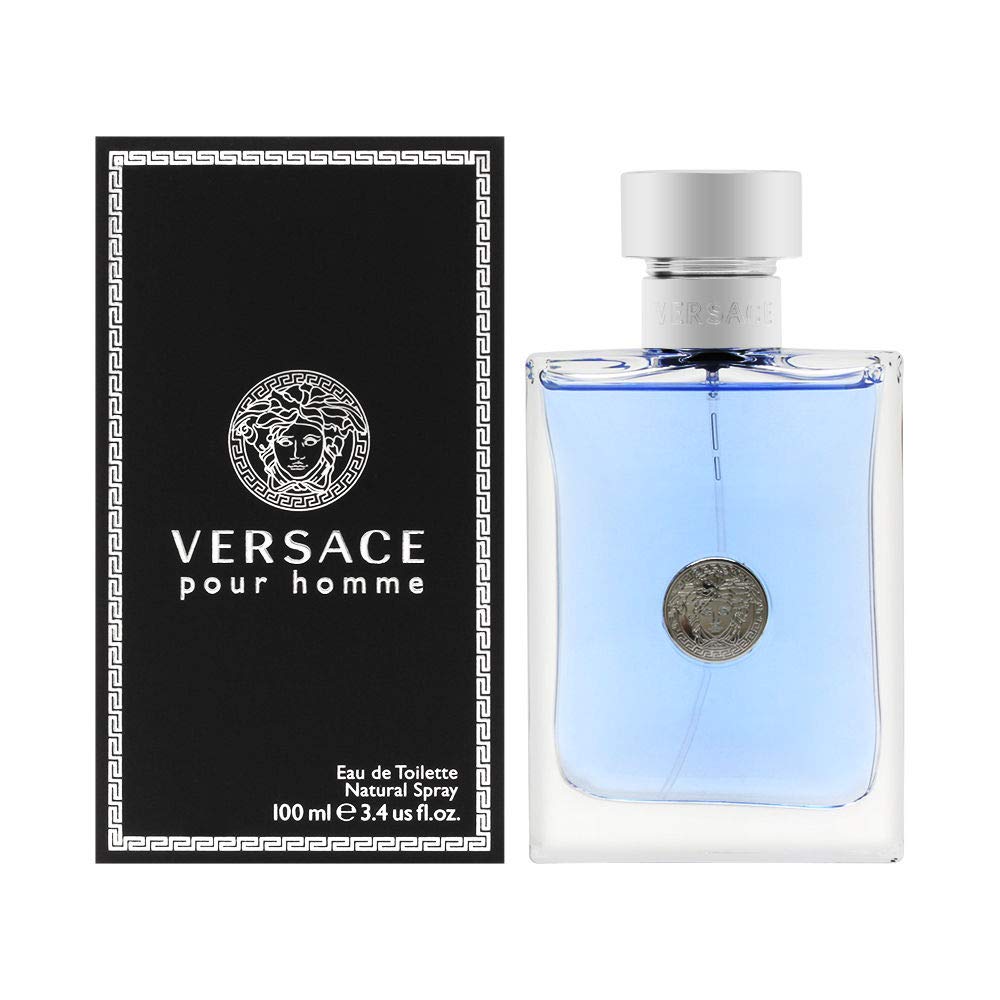 Versace Pour Homme 3.4 oz Eau de Toilette Spray for Men | Aromatic Fougere
