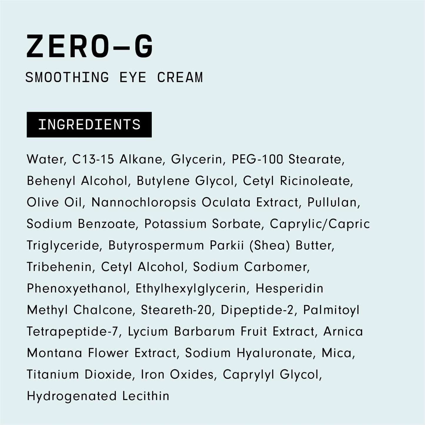 Versed Zero-G Smoothing Eye Cream – Algae Extract, Peptides & Olive Oil | Vegan