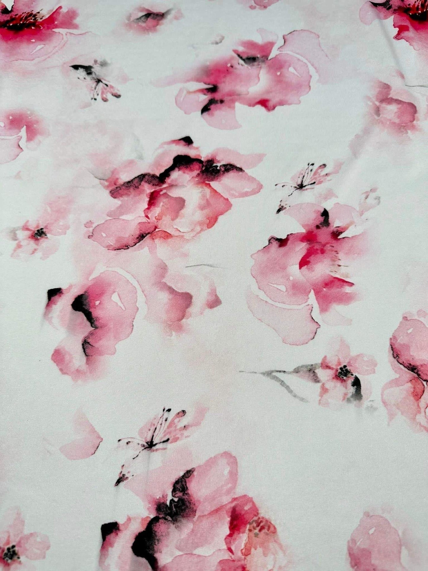 Watercolor Floral Fabric by Metre