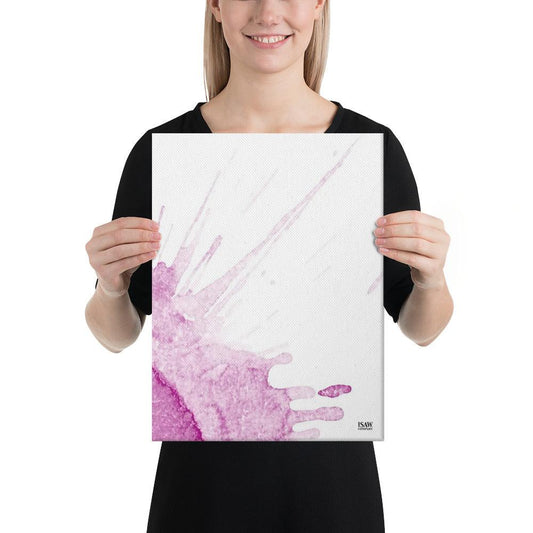 Watercolour Pink Splash - Canvas Print