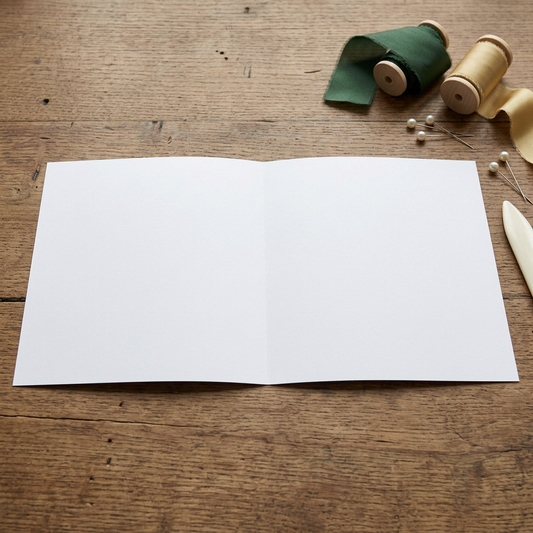 50 x 8"x8" White Card Blank Paper Inserts For Wedding Invites, CardMaking 100gsm
