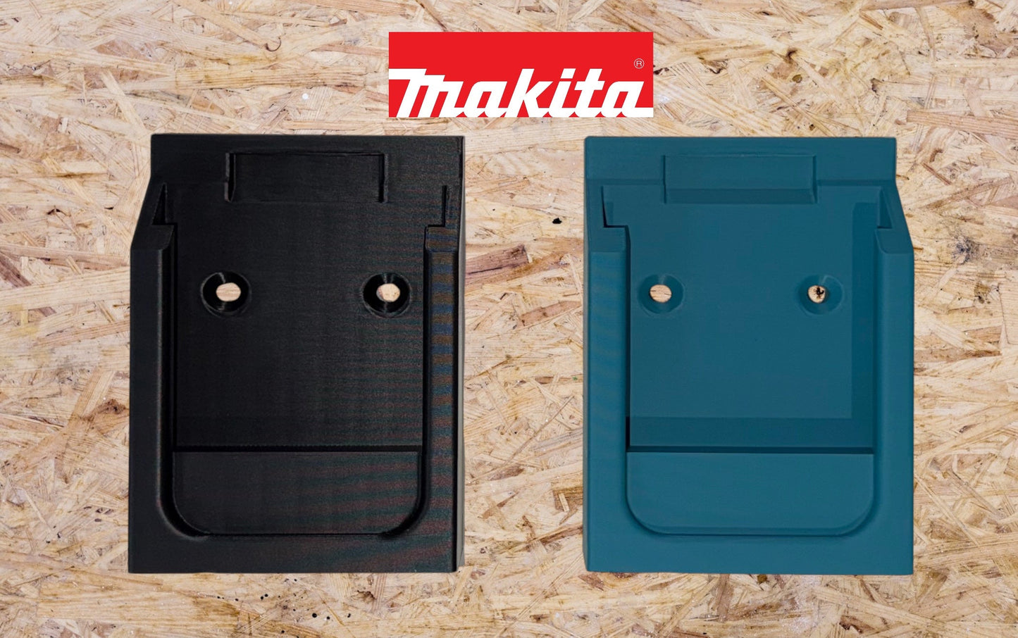 18v Battery Wall or Van Mount | Compatible with DeWalt, Makita, Bosch, Milwaukee & Einhell | Van, Garage or Workshop Storage