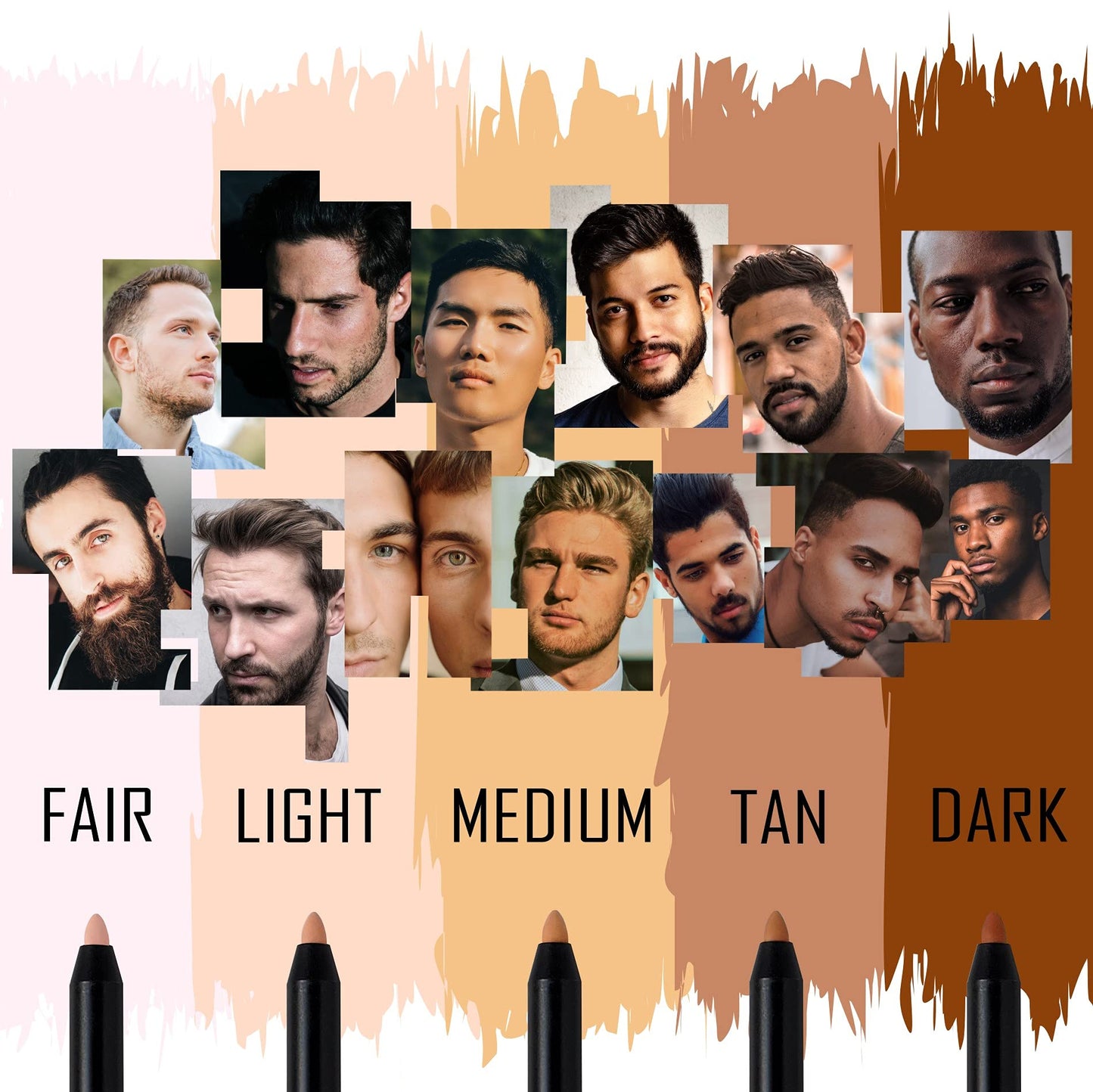 WOAK Stealth Fighter Pen – Concealer for Men | Hybrid Skin Care for Blemish Coverage (Tan)