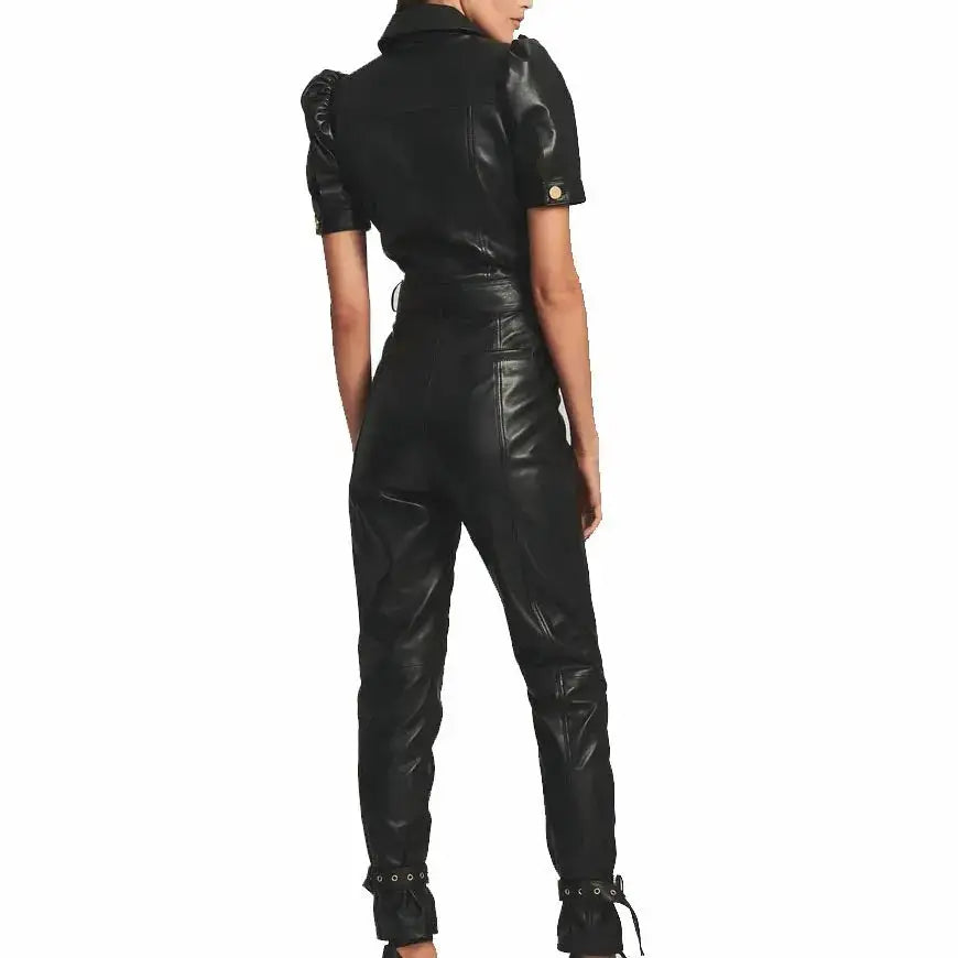 Women’s Leather Jumpsuit