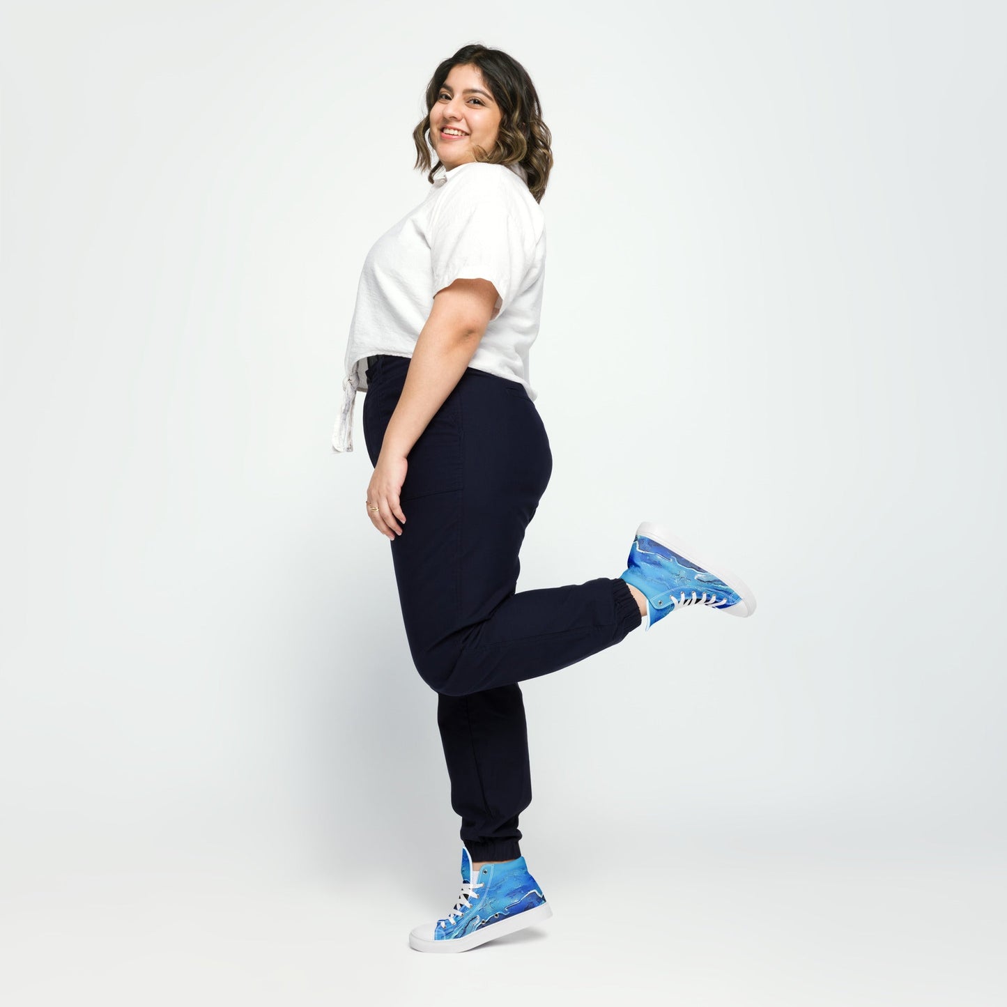 A Drop In The Ocean - Womens High-Top Canvas Shoes