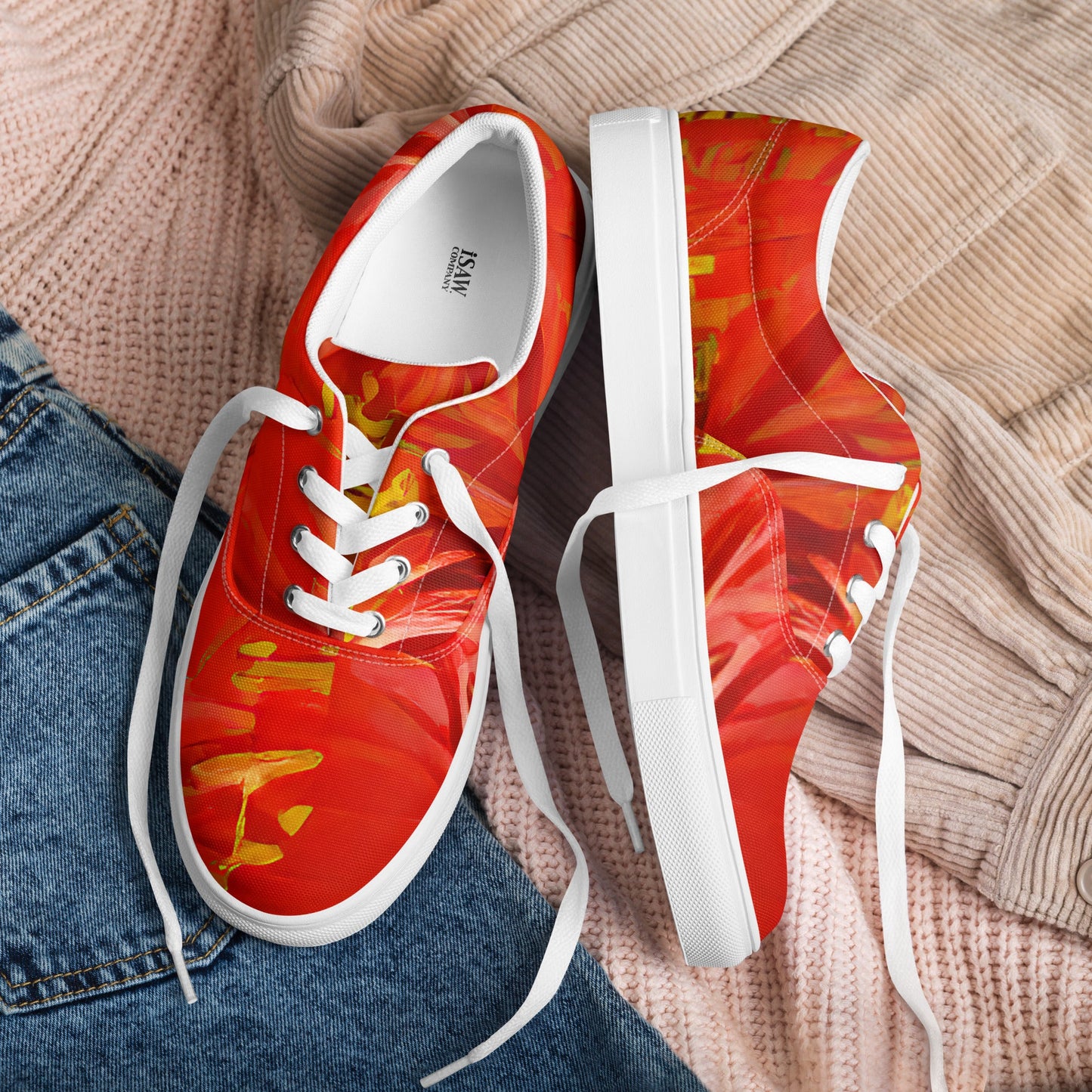 Qízhì - Womens Lace-Up Canvas Shoes