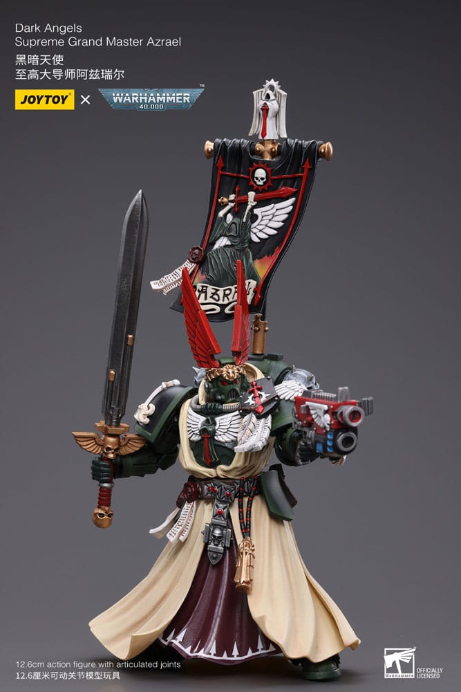 Warhammer 40k Action Figure 1/18 Dark Angels Supreme Grand Master Azrael 13cm