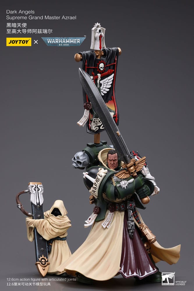 Warhammer 40k Action Figure 1/18 Dark Angels Supreme Grand Master Azrael 13cm