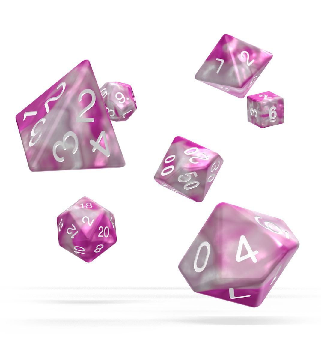 Oakie Doakie Dice RPG Set Gemidice Magnolia (7)