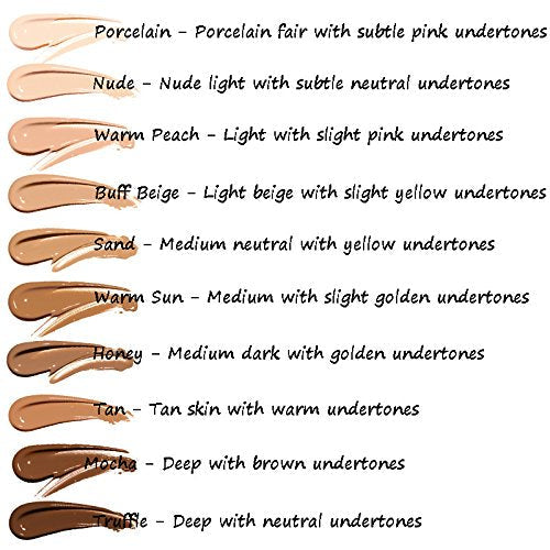 Yaper 2-Pack PHOERA Foundation 102 Nude & 104 Buff Beige | Soft Matte, Oil Control