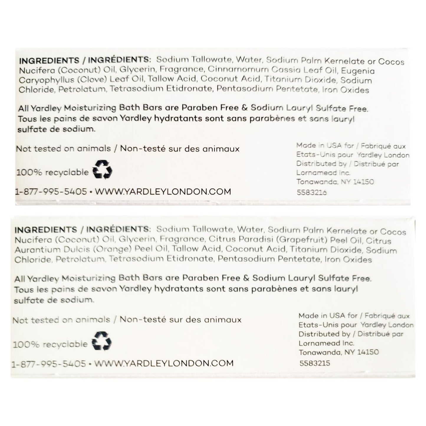 Deal Society Yardley London Limited Edition Soap Variety Pack – 6 Moisturizing Bars (Cinnamon Swirl & Frosted Cranberry) 4oz