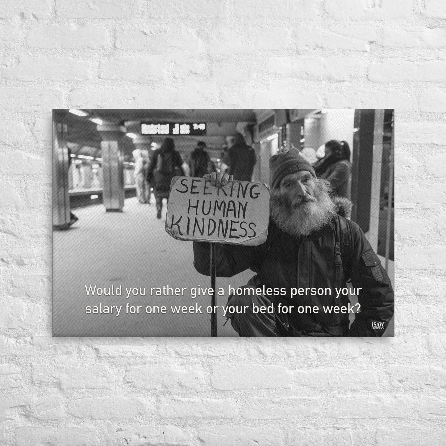 Your Salary or Your Bed - Canvas Print