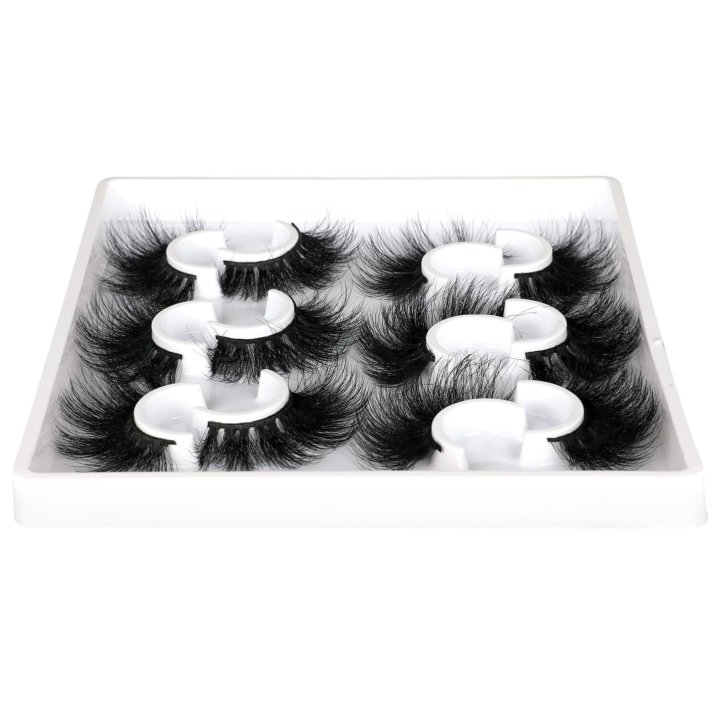 Zanlufly Mink Lashes – Fluffy, Dramatic Long Wispy False Eyelashes (6 Styles, D Curl)