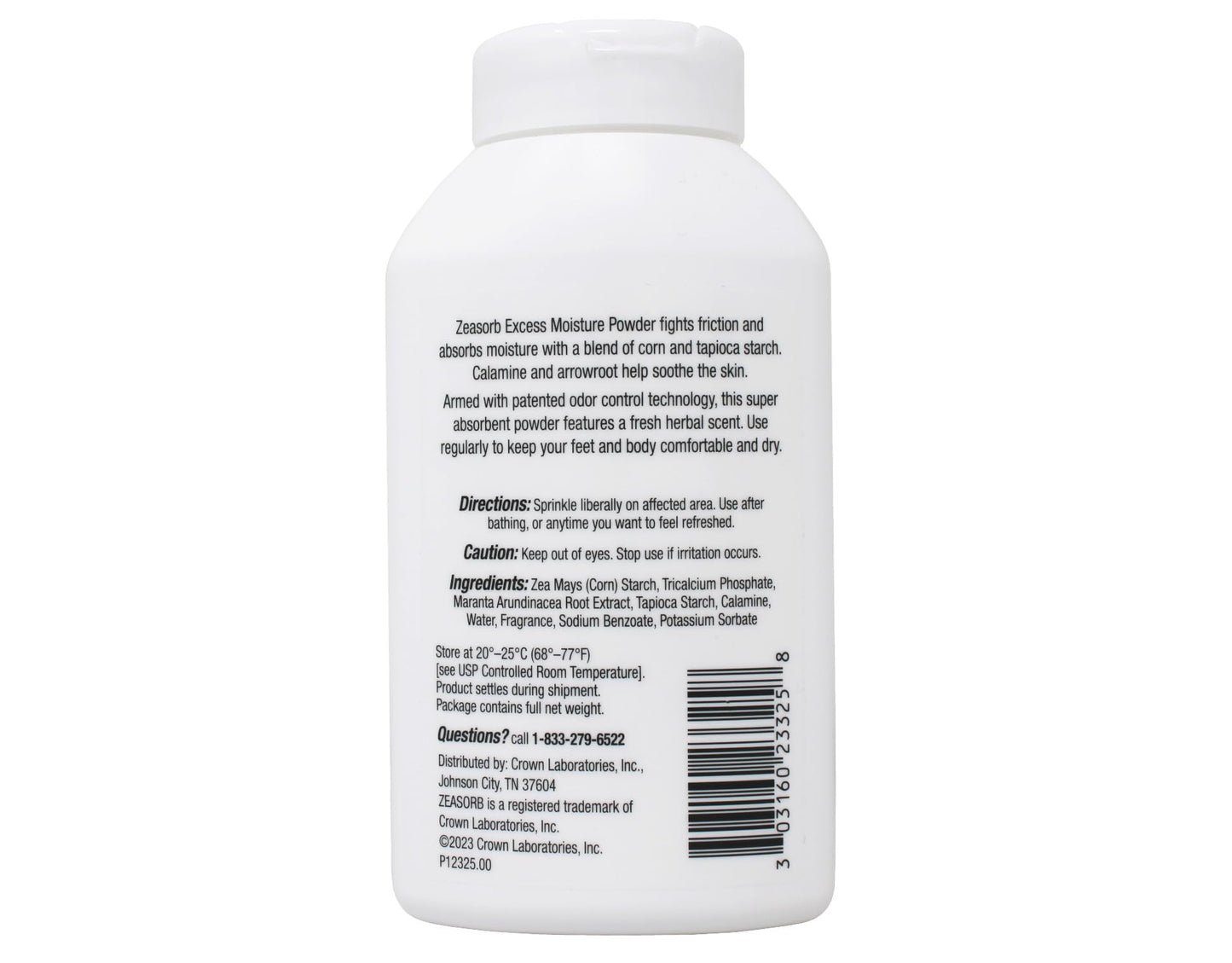Zeasorb Excess Moisture, 2.5 oz (Pack of 2) | Absorbs Moisture and Reduces Friction