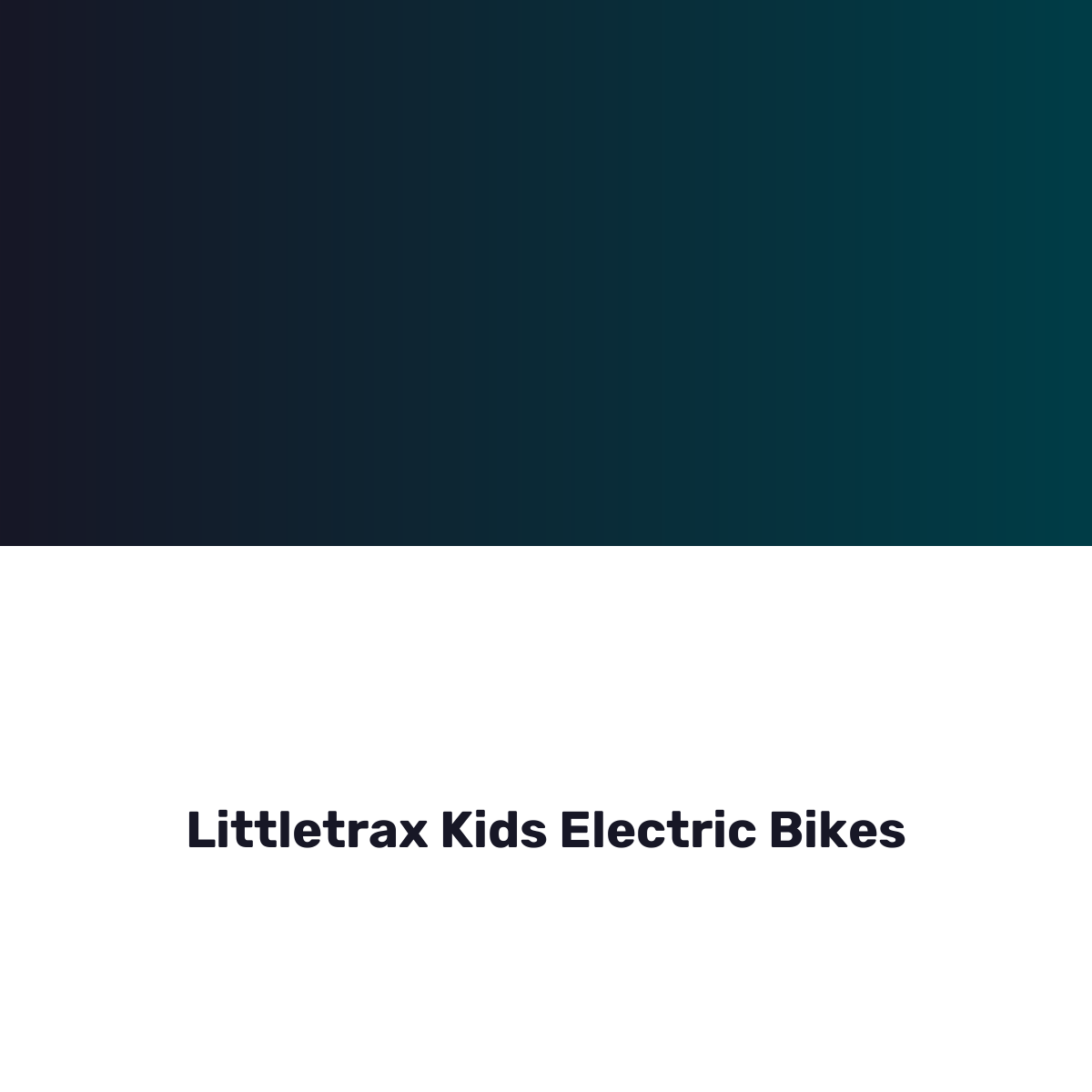 Littletrax Kids Electric Bikes