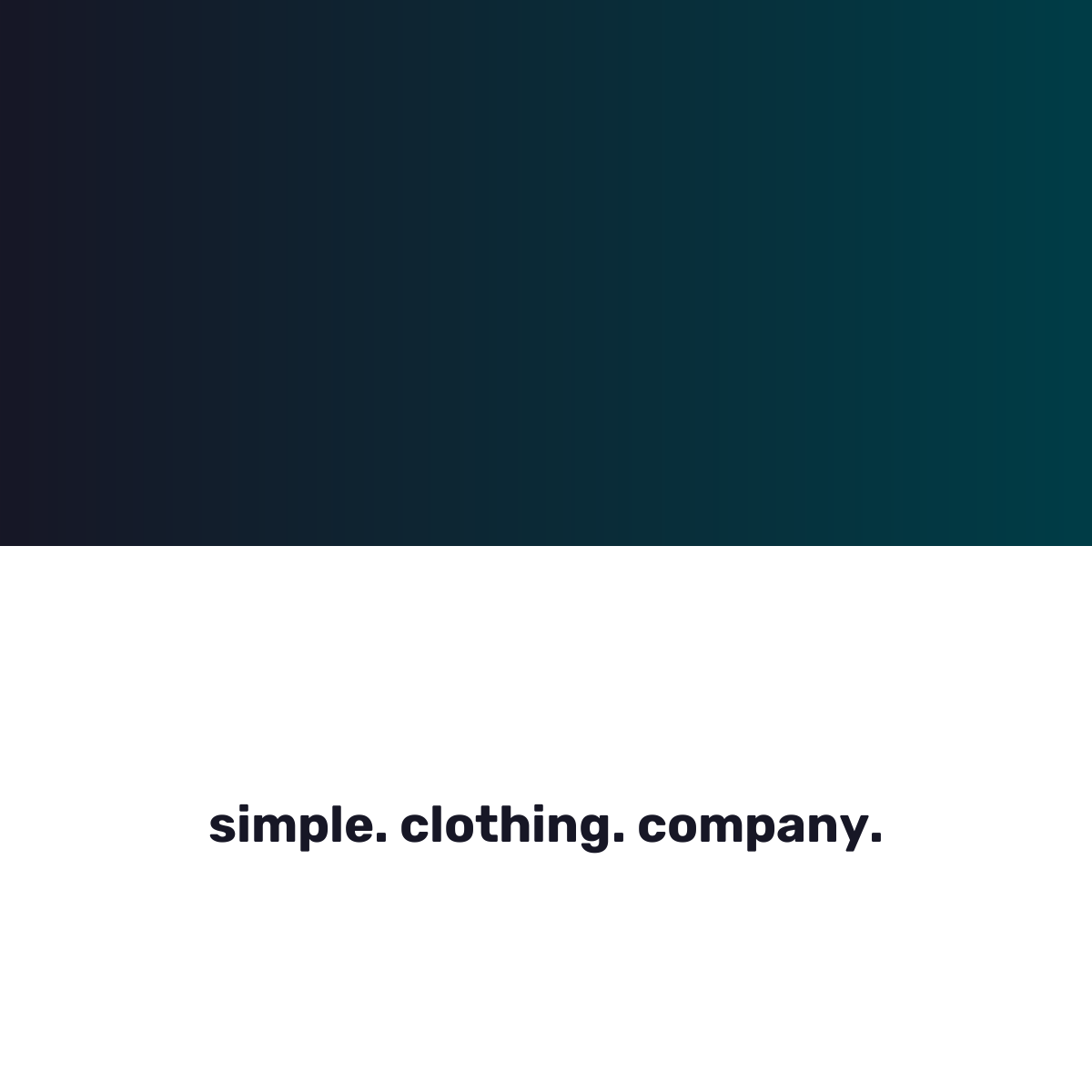simple. clothing. company.