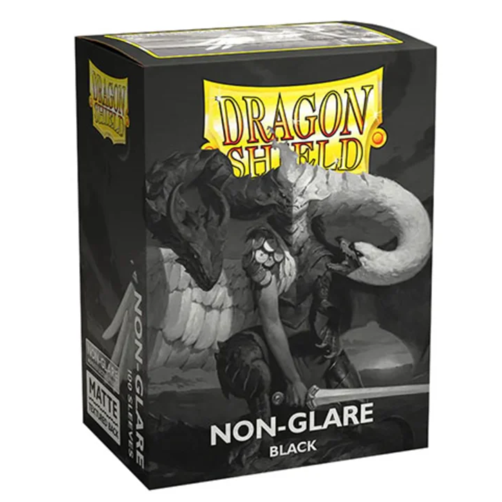 Dragon Shield - Matte Non-Glare Standard Size Sleeves 100pk - Black