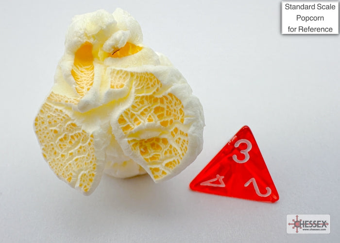 Chessex - Mini Translucent Polyhedral 7-Die Set - Red & White