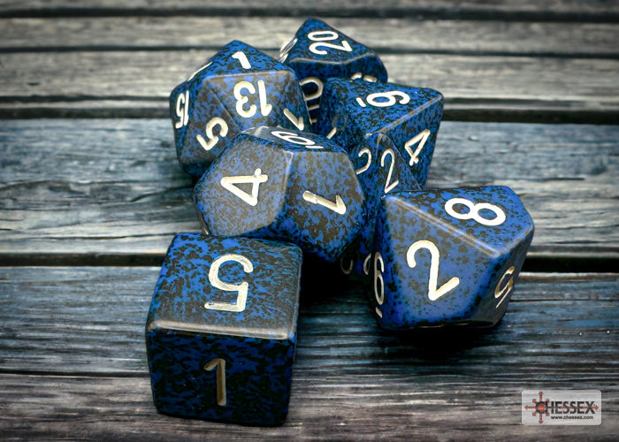 Chessex - Speckled Polyhedral 7 Dice Set - Stealth
