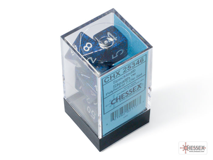 Chessex - Speckled Polyhedral 7 Dice Set - Stealth